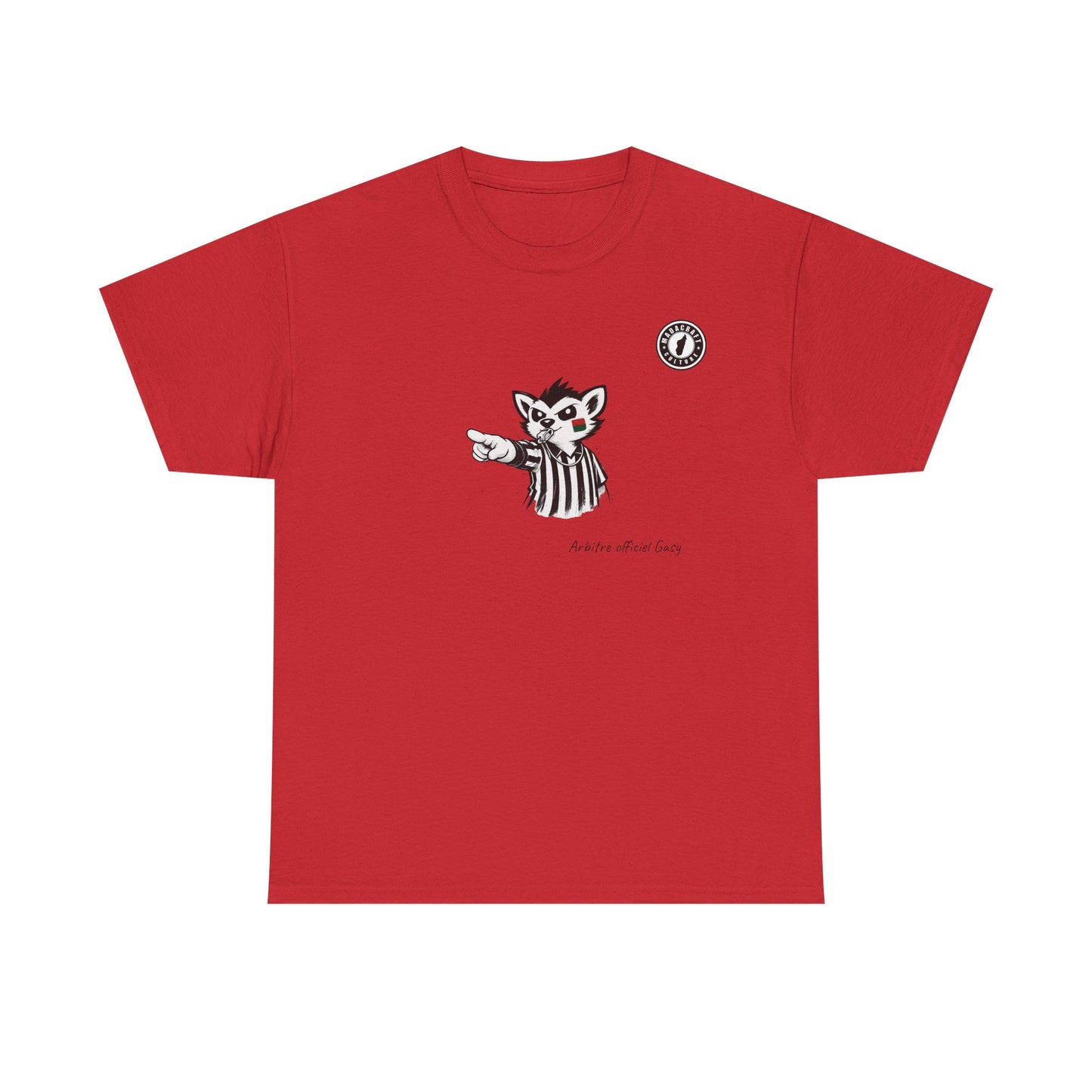 T-Shirt Arbitre Officiel Gasy – L’Autorité du Terrain Version Malagasy
