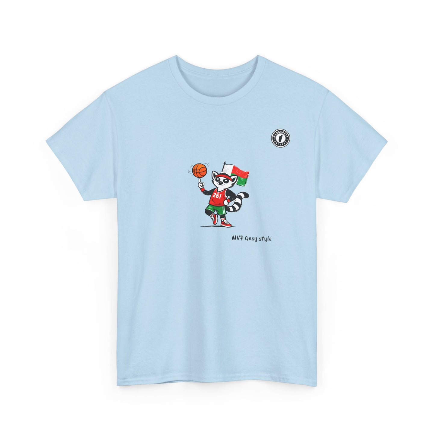 T-Shirt MVP Gasy Style – L’Esprit Basket aux Couleurs de Madagascar