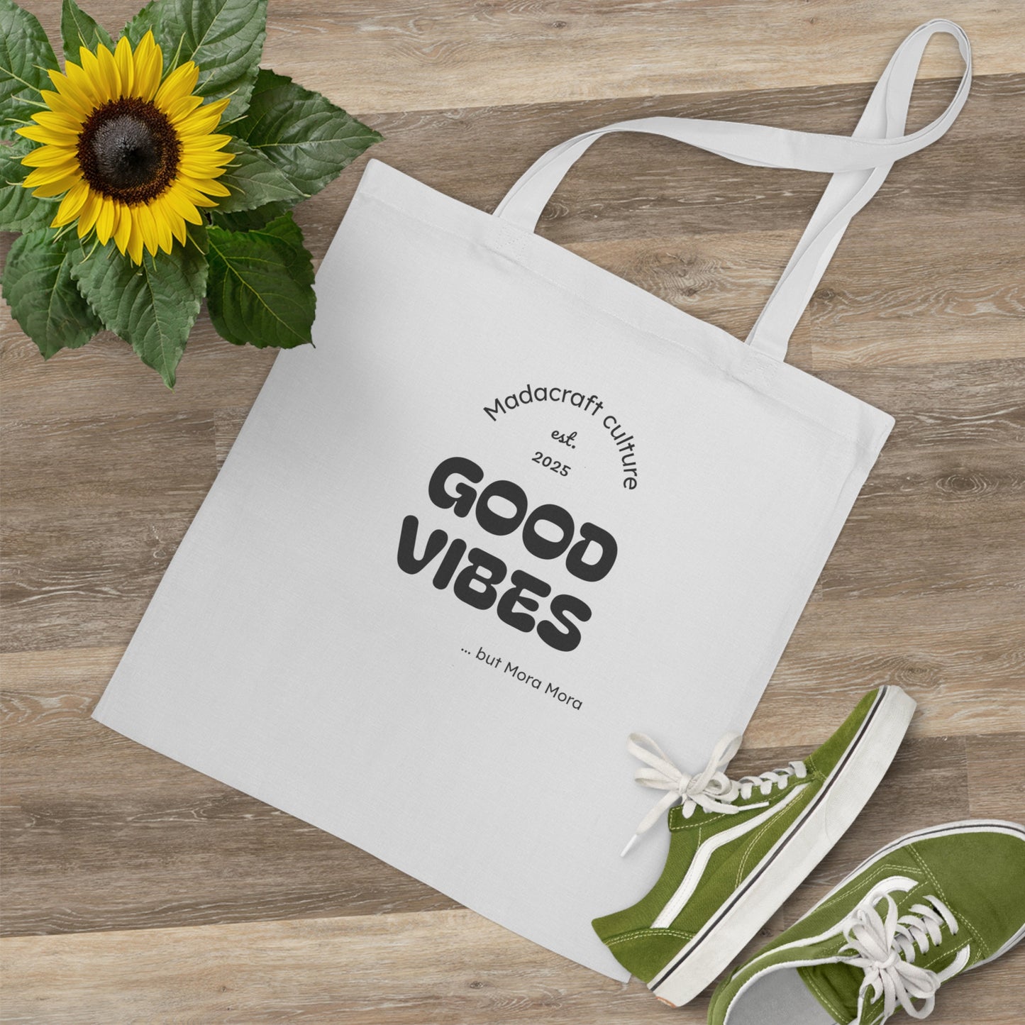 Totebag Good Vibes - Style Gasy Positif | Madacraft Culture