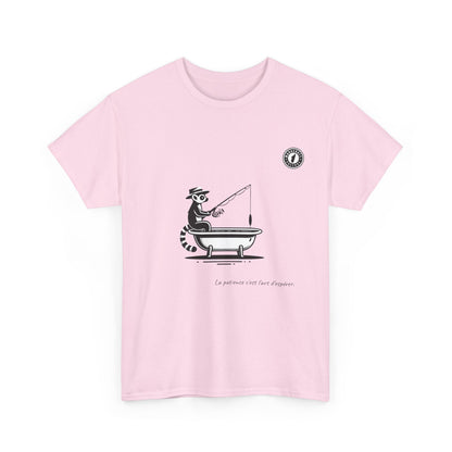 T-Shirt Lémurien Pêcheur – L’Art de la Patience 🎣- Homme