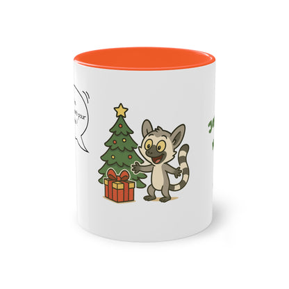 Mug de Noël – Lémurien et Sapin