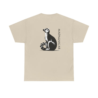 👕 T-Shirt Maki de Madagascar - Un Style Authentique et Sauvage !- Dos