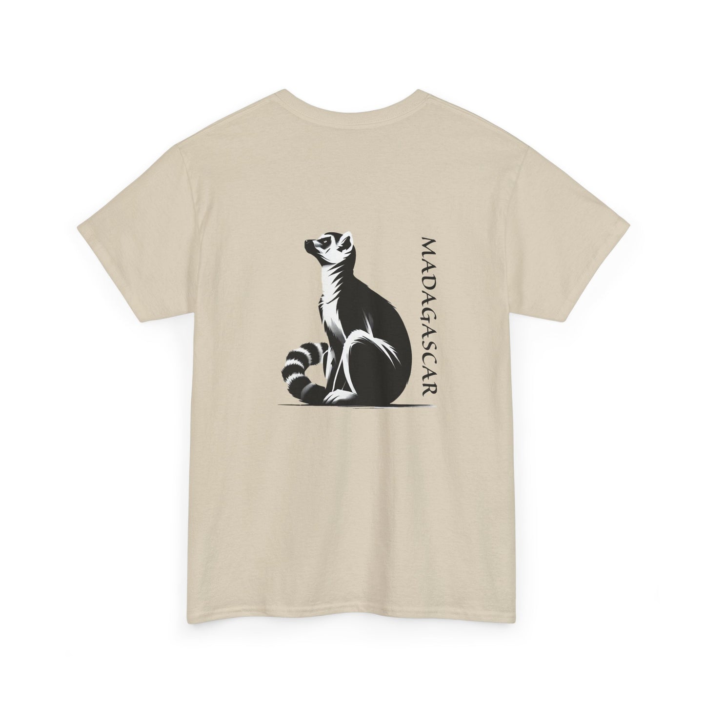 👕 T-Shirt Maki de Madagascar - Un Style Authentique et Sauvage !- Dos