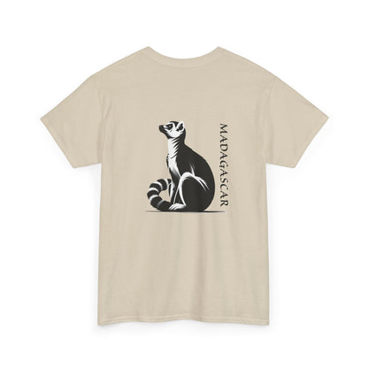 👕 T-Shirt Maki de Madagascar - Un Style Authentique et Sauvage !- Dos