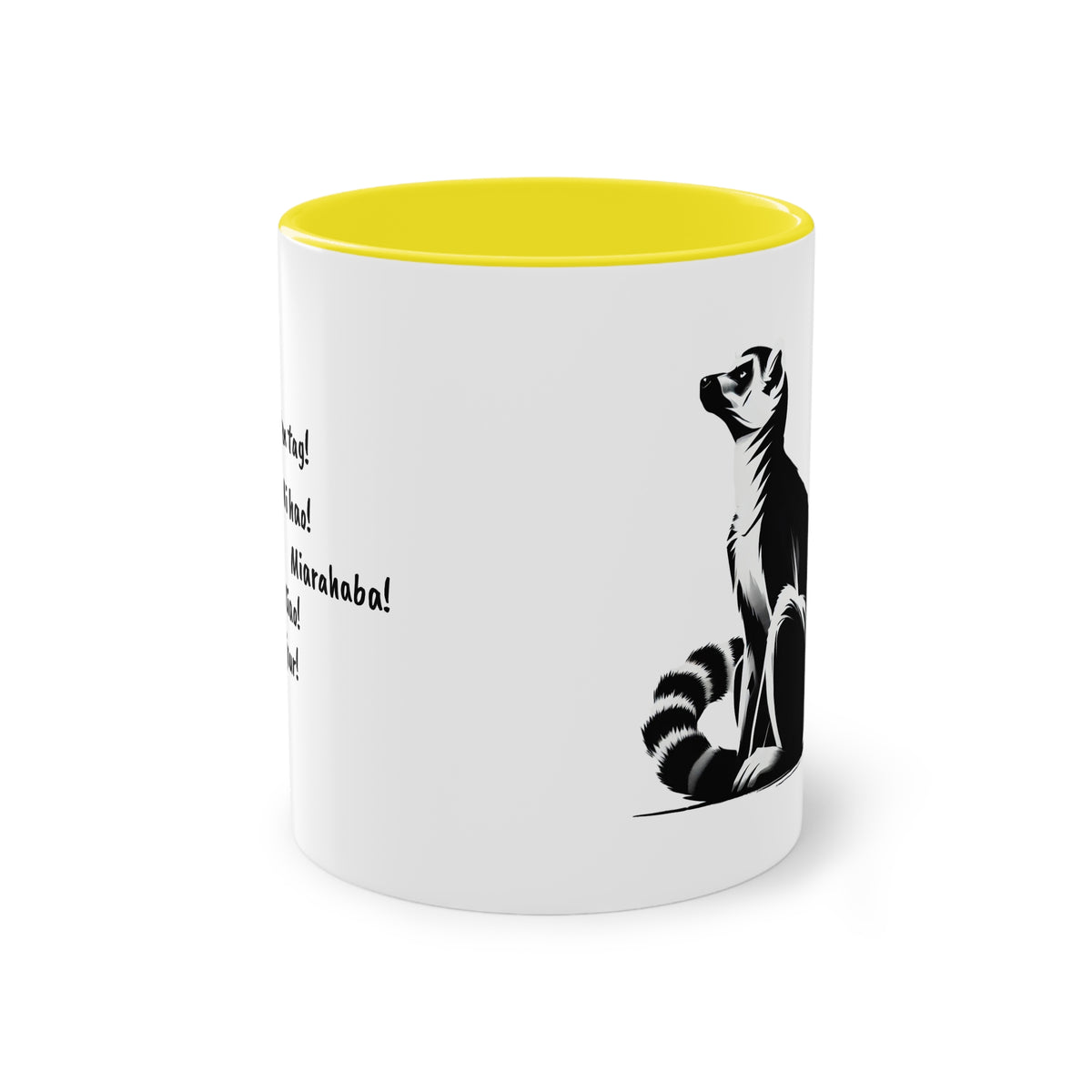 Mug "Maki de Madagascar - Bonjour Monde !" ☕🌍