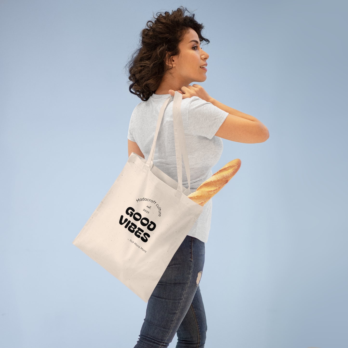Totebag Good Vibes - Style Gasy Positif | Madacraft Culture